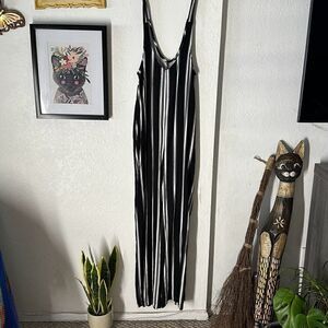 Wild Fable Size S Black striped Jumpsuit